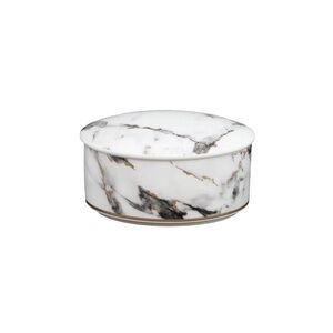 Prouna Marble Patterned Round Jewelry Box